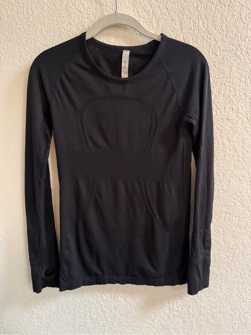 lululemon athletica Black Swifty Tech Long-Sleeve Performance Top